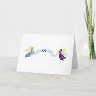 Christmas Season Designs Angels Announcement Card
