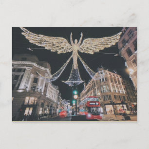 Christmas Season Night on Regent Street, London Postcard