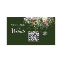 Christmas Season Wedding Website QR code