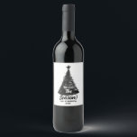 Christmas Season Wine Label | Hand drawn<br><div class="desc">Christmas Season Wine Label</div>
