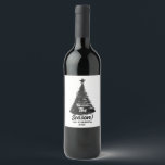 Christmas Season Wine Label | Hand drawn<br><div class="desc">Christmas Season Wine Label</div>