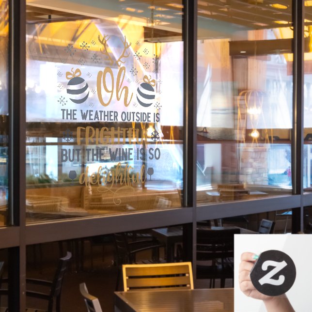 Christmas Season Word Art Window Cling (Restaurant Window)