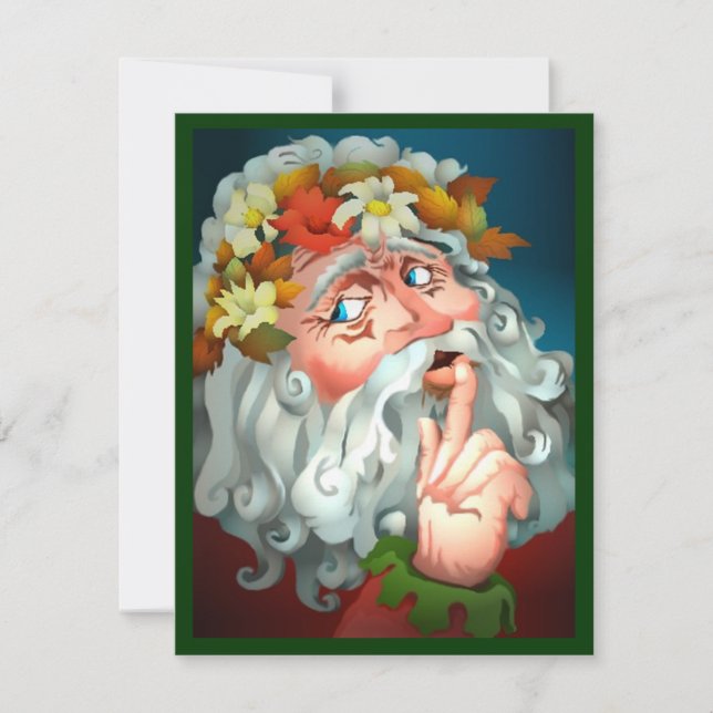 CHRISTMAS SECRET SANTA PARTY INVITE INVITATION (Front)