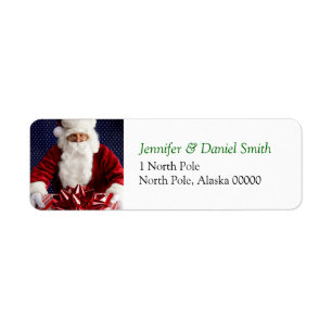 Christmas Self Addressed Sticker