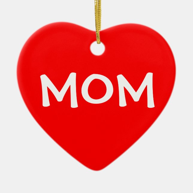 Christmas Selfish Mum Ceramic Tree Decoration (Front)