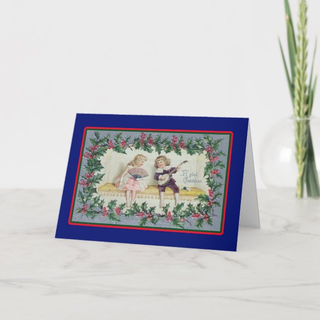 Christmas Serenade - Vintage Card (Front)