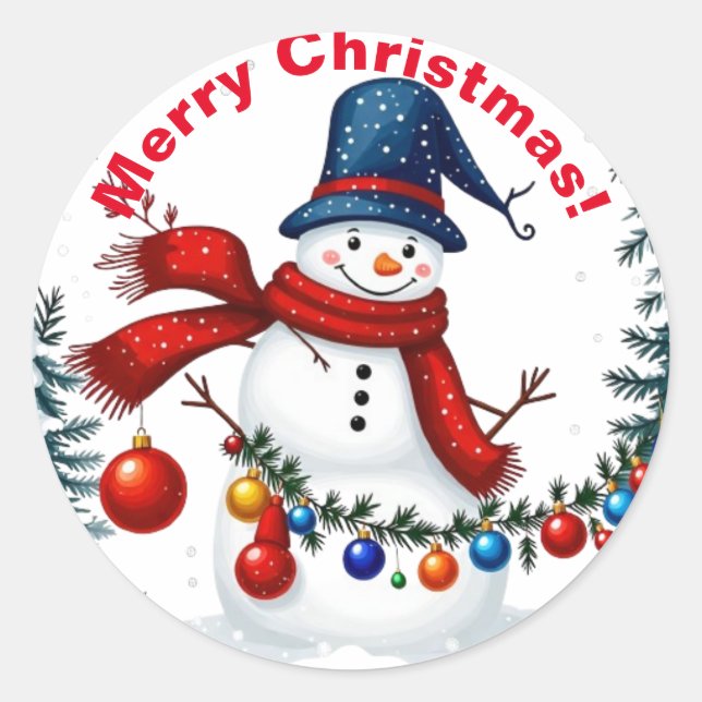 Christmas Series 2 - Snowman Stickers (Front)