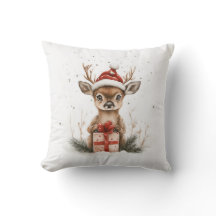Christmas Series Baby Deer in Santa Hat Gift
