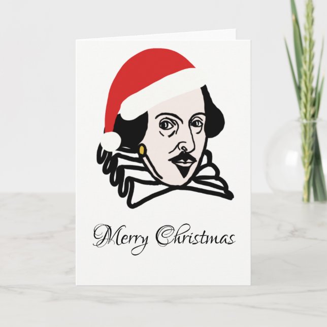 Christmas Shakespeare Holiday Card (Front)