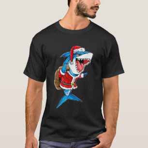 Christmas Shark Jawlly Santa Merry Xmas Sharkmas J T-Shirt