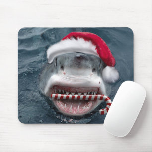 Christmas Shark Mouse Mat