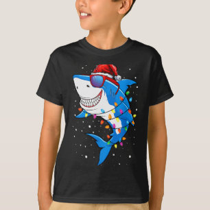 Christmas Shark Shirt Xmas Funny Santa Shark 