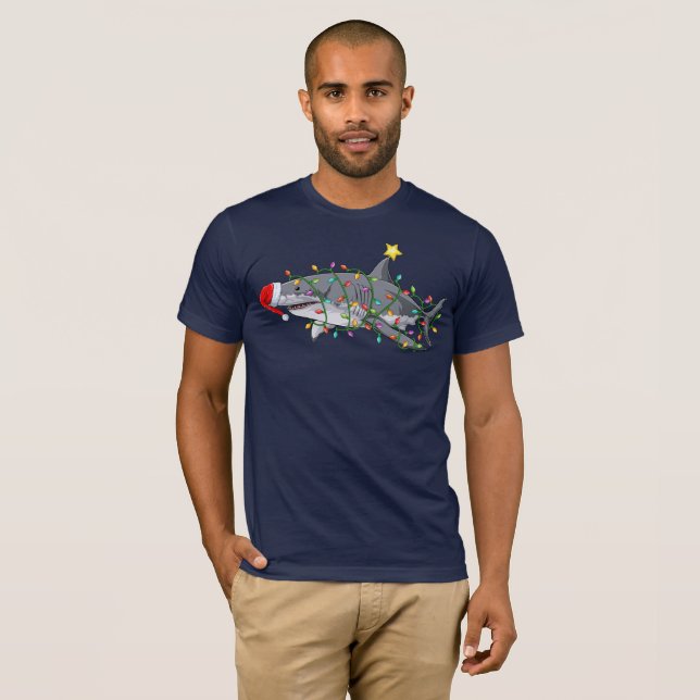Christmas Shark T-Shirt (Front Full)