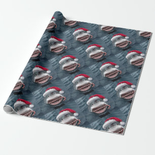 Christmas Shark Wrapping Paper