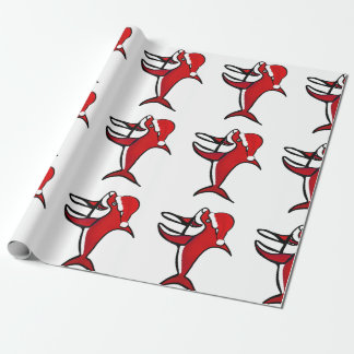 CHRISTMAS SHARK WRAPPING PAPER