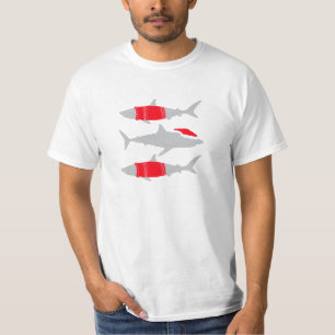Christmas Sharks in Santa Hats and Jumpers T-Shirt