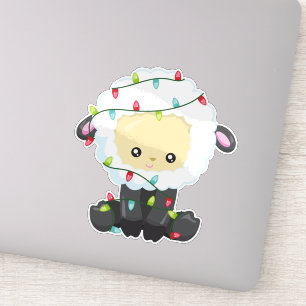 Christmas Sheep, Christmas Lights, Cute Sheep