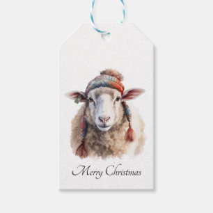 Christmas Sheep, customisable Gift Tags