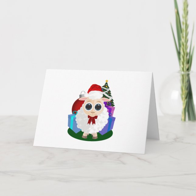Christmas - Sheep Holiday Card (Front)