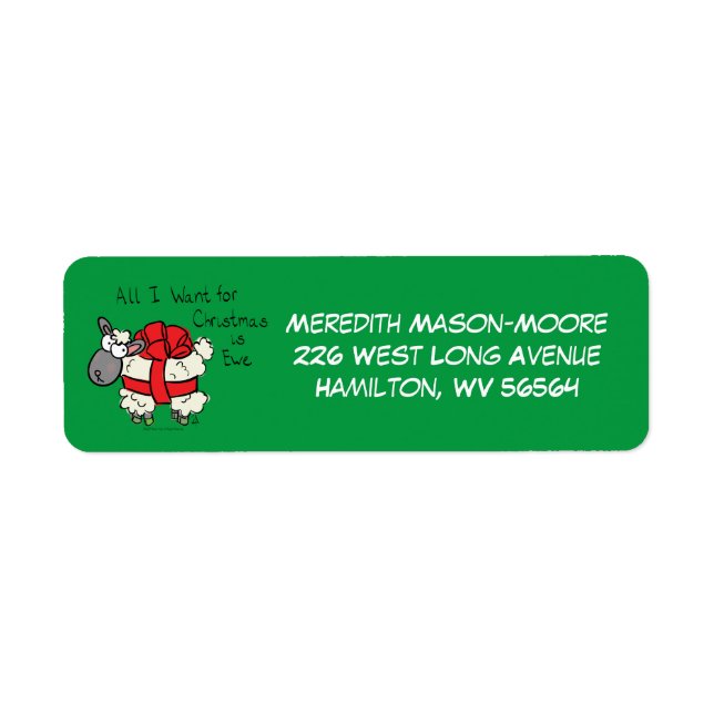 Christmas Sheep Kids Cartoon (Front)