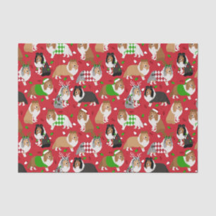 Christmas Sheltie Shetland Sheepdog Tissue Paper