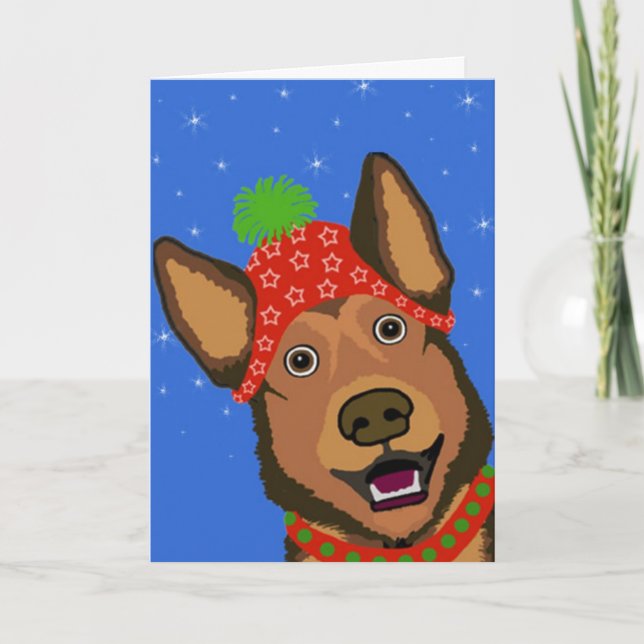 christmas shepherd holiday card (Front)