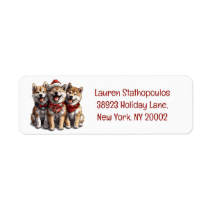 Christmas Shiba Inu Santa Dogs