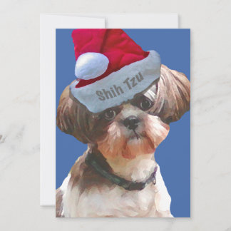Christmas Shih Tzu 10 pk  Cards