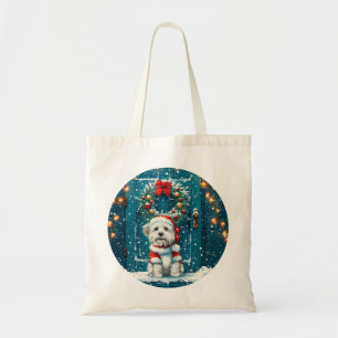 Christmas Shih Tzu Dogs Tote Bag
