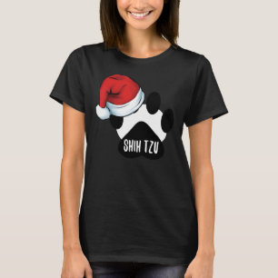 Christmas Shih Tzu Paw Print Seal T-Shirt