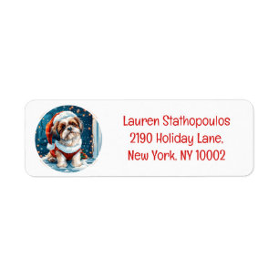 Christmas Shih Tzu Santa Dog