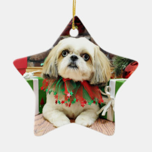 Christmas - Shih Tzu - Sophie Ceramic Tree Decoration