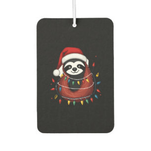 Christmas Shirt for Sloth Lover Gift Santa Buffalo Car Air Freshener