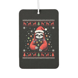 Christmas Shirt for Sloth Lover Gift Santa Buffalo Car Air Freshener