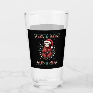 Christmas Shirt for Sloth Lover Gift Santa Buffalo Glass