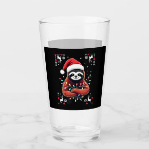 Christmas Shirt for Sloth Lover Gift Santa Buffalo Glass
