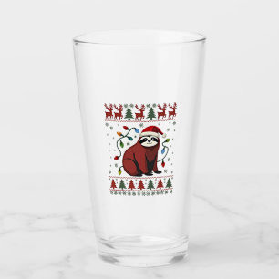 Christmas Shirt for Sloth Lover Gift Santa Buffalo Glass