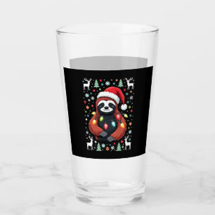 Christmas Shirt for Sloth Lover Gift Santa Buffalo Glass