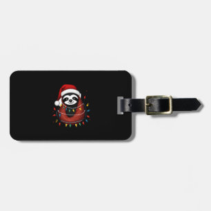 Christmas Shirt for Sloth Lover Gift Santa Buffalo Luggage Tag