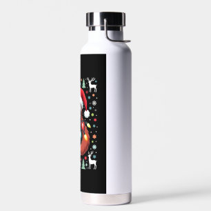 Christmas Shirt for Sloth Lover Gift Santa Buffalo Water Bottle