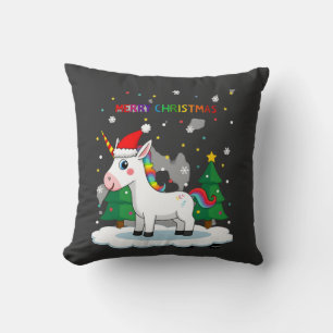 Christmas Shirt Unicorn Girls Christmas Outfit Chr Cushion