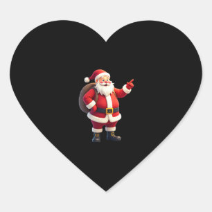 Christmas Shirts for Boys Kids Dabbing Santa Xmas Heart Sticker