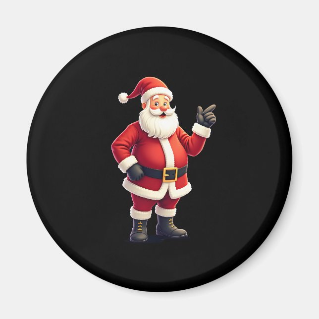 Christmas Shirts for Boys Kids Dabbing Santa Xmas  Magnet (Front)