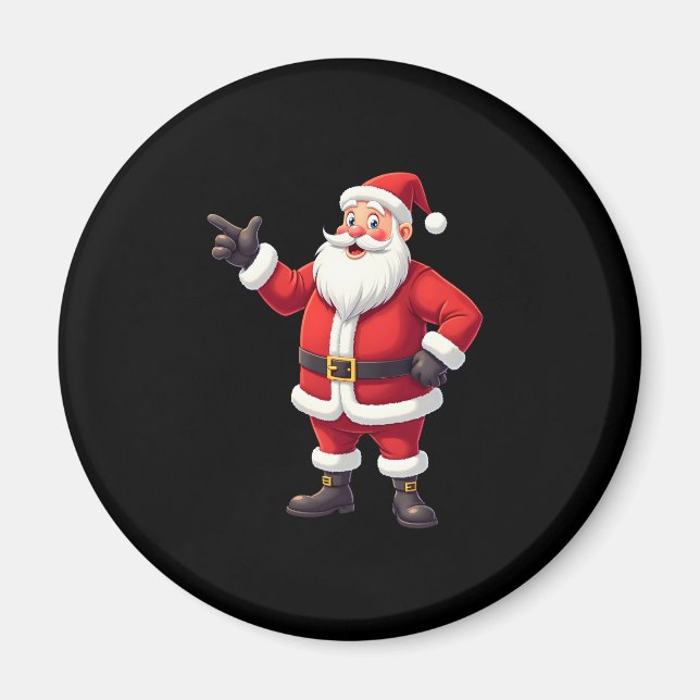 Christmas Shirts for Boys Kids Dabbing Santa Xmas  Magnet (Front)