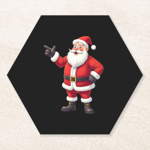 Christmas Shirts for Boys Kids Dabbing Santa Xmas  Paper Coaster