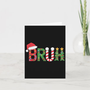 Christmas Shirts For Kids Boys Bruh Funny Christma Card