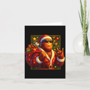 Christmas Shirts Funny Xmas Sasquatch Santa Bigfoo Card