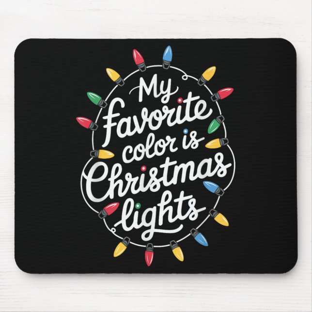 Christmas Shirts Merry And Bright Shirt Funny Xmas Mouse Mat (Front)