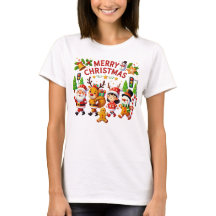 christmas shirts women and santa claus tracker
