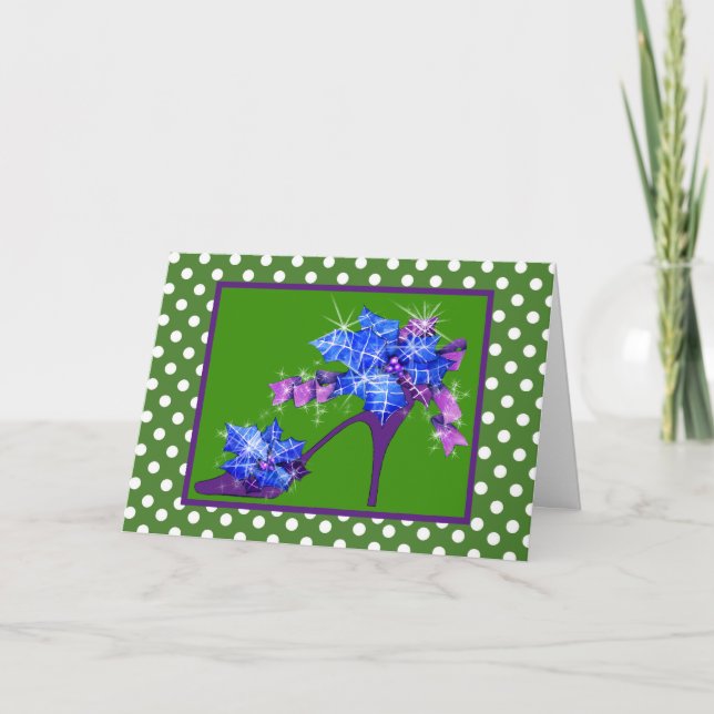 Christmas Shoes Greeting Card (Front)